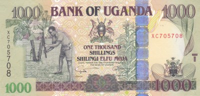 Bancnota Uganda 1.000 Shilingi 2007 - P43b UNC foto