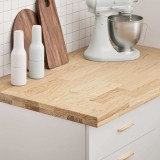 Blat Bucatarie Lemn Masiv Stejar Dreptunghiular 100x63.5x4 cm Maro vidaXL - Blat Masa, Birou, Chiuveta