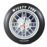 Ceas de Perete Anvelopa Auto 40cm, Model Tyre 285/50VR15, Mecanism Quartz, Design Unelte Mecanica