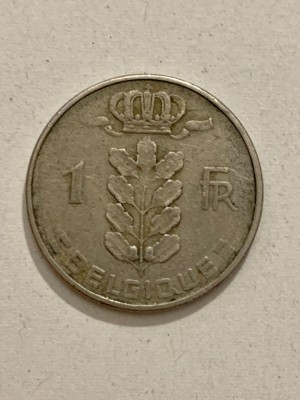 Moneda 1 FRANC - Belgia - 1960 - KM 142 (136) foto