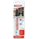 Marker Edding 4095 cu creta lichida, varf 2-3 mm, negru