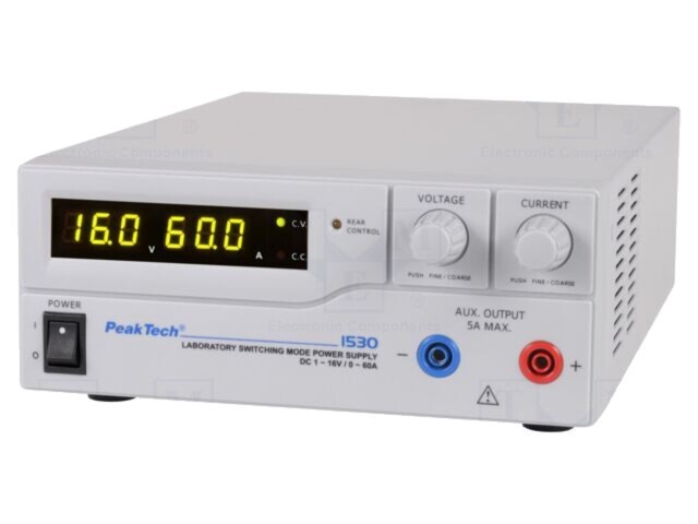 Alimentator de laborator canal unic reglabil 1-16VDC 0-60A PEAKTECH