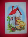 HOPCT 25044 FELICITARE PASCALA / PASTE -CP VECHE -IP--INTREG POSTAL - ROMANIA - CIRCULATA