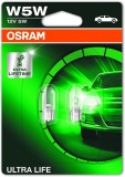 Set 2 bec W5W Osram Ultra Life blister