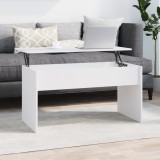 Cumpara ieftin Măsuță de cafea, alb, 102x50x52,5 cm, lemn prelucrat