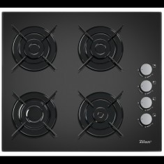 Plita incorporabila gaz sticla negra 7.35kW 4 arzatoare 59x51cm Zilan ZLN0058 foto