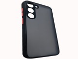 Husa Samsung S22 5G s901 Silicon + Plastic Colored Buttons Red
