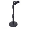 Suport Telefon Birou Rotativ 360&deg; MRG ML7, Inaltime Ajustabila 24-36cm, Universal 5.5-7.5cm, Negru