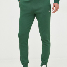 Lacoste pantaloni de trening bărbați, culoarea verde, uni XH9624-132