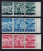 ROMANIA EXIL 1959 EMISIUNEA 15 EUROPA CARE SUFERA SERIE TRIPTIC DT MNH, Nestampilat