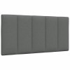 VidaXL Pernă pentru tăblie de pat, gri &icirc;nchis, 100 cm, material textil 4019150