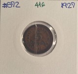 416 Portugal, Portugalia, 5 Centavos 1927, KM#572