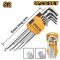 Set imbus 1.5-10 mm extra lung cu bila 9 bucati - Ingco HHK12092
