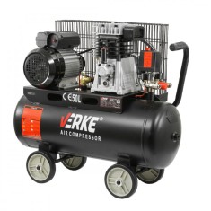 Compresor de aer , 2CP 230V 130 L/min 8 bari, capacitate rezervor 50 litri, Verke