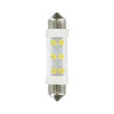 Bec tip LED 24V sofit cu 6 leduri 11x41mm SV8,5-8 2buc - Alb LAM98349