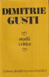 Dimitrie Gusti - Studii critice
