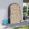 Gossi suport de busteni, antracit, 120x45x210 cm, otel galvanizat