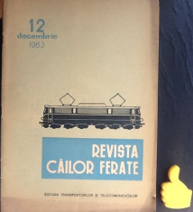 Revista Cailor Ferate 12/1963 foto