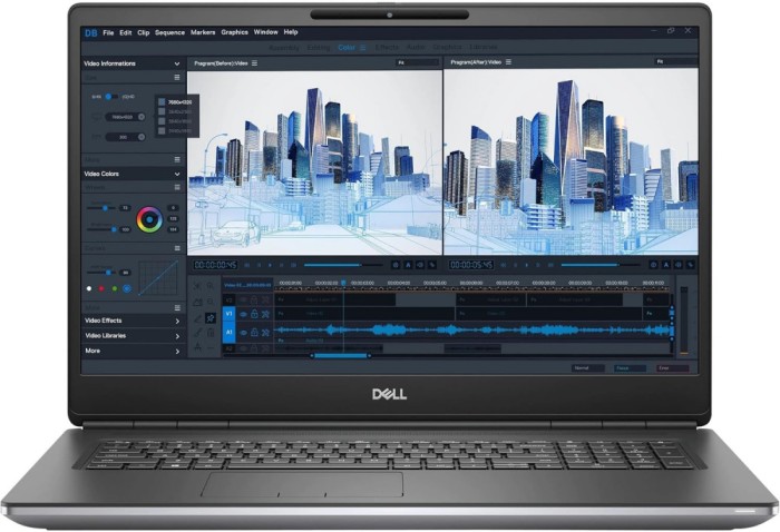 Laptop Dell Precision 7760, Intel Core i7 11800H 2.3 GHz up to 4.6 GHz, nVidia RTX A3000 6 GB GDDR6, Wi-Fi, Bluetooth, WebCam, Display 17.3" 1920 by 1