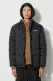 Butter Goods geacă Grid Puffer Jacket bărbați, culoarea negru, de iarnă, BGQ3233404