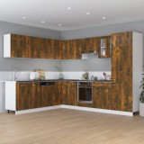 vidaXL Dulap inferior cu sertar &ldquo;Lyon&rdquo;, stejar fumuriu, 60x46x81,5 cm