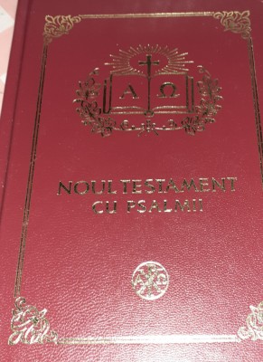 NOUL TESTAMENT CU PSALMI PATRIARHUL DANIEL 2015 /2019 , foto