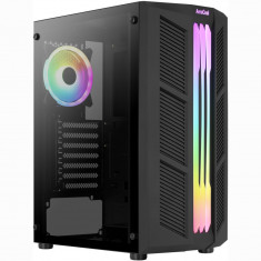 Sistem Desktop PC Gaming Serioux PBXF000R58G5123, AMD Ryzen 5 5500, 8GB RAM, 512GB SSD, Asus Phoenix Radeon RX550 4GB GDDR5, No OS