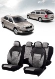 Cumpara ieftin Set huse scaune SKODA OCTAVIA II 2004-2010 Gri