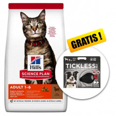 Hill&#039;s Science Plan Feline Adult Lamb &amp; Rice 10 kg + Tickless Pet GRATUIT