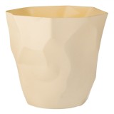 Coș de Gunoi Plastic, Model Ecru, Capacitate 12L, Dimensiuni 32x30x29.5cm, Oem