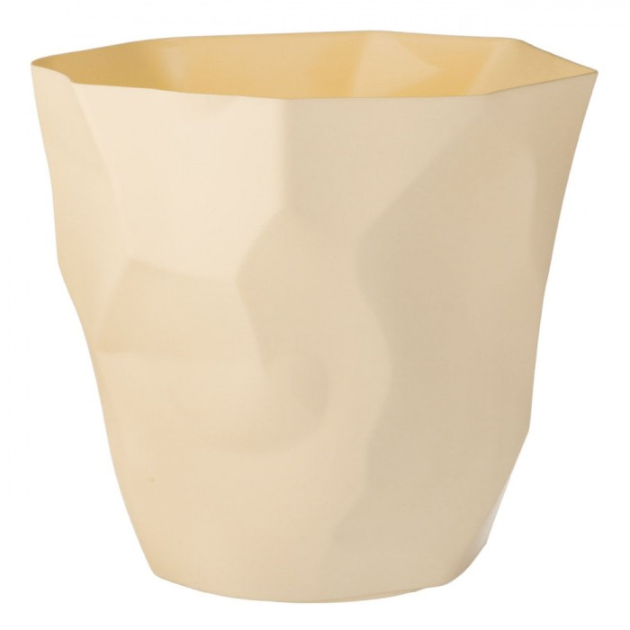 Coș de Gunoi Plastic, Model Ecru, Capacitate 12L, Dimensiuni 32x30x29.5cm