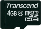 Card de memorie Transcend microSDHC, 4GB, Clasa 4