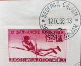 YUGOSLAVIA-1938-''BALCANIADA- BELGRAD''-1VAL. timbre-stampilat'' -Vezi-Scan
