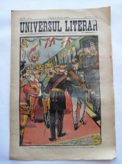 Ziarul Universul Literar ,5 August 1902 , Regele Carol I , cromolitografie foto