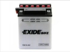 Baterie moto 12V 14Ah (YB14-A2) pachet acid inclus Exide
