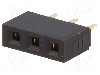 Conector 3 pini, seria {{Serie conector}}, pas pini 2.54mm, NINIGI - ZL305-03