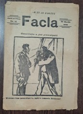 Revista Facla nr.13/1923 Articol Principal Constitutia a fost Promulgata foto