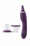 Stimulator Triple Delight Tongue-Suction-Vibration Silicon USB Mov 26.2 cm