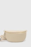 Answear Lab borseta de piele culoarea bej