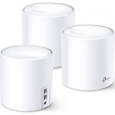 TP-Link AX3000 whole home mesh Wi-Fi 6 System, Deco X60(3-pack); Standarde Wireless: IEEE 802.11 ax/ac/n/a 5 GHz, IEEE 802.11 ax/n/g/b 2.4 GHz, 2 LAN/ foto