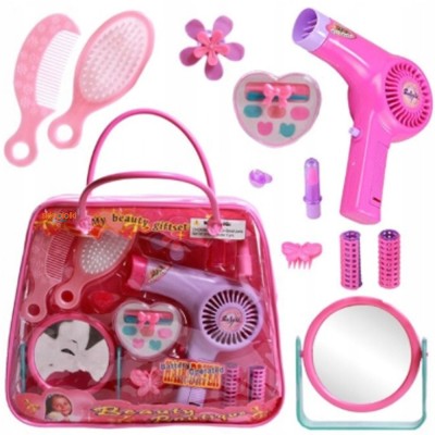 Set de frumusețe &amp;icirc;ntr-o geantă de m&amp;acirc;nă pentru copii, cosmetice, accesorii pentru coafat foto