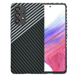 Husa slim carbon pentru samsung galaxy a53 5g - protectie premium fibershell, stealth gray
