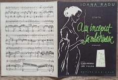Am inceput sa-mbatranesc// partitura foto