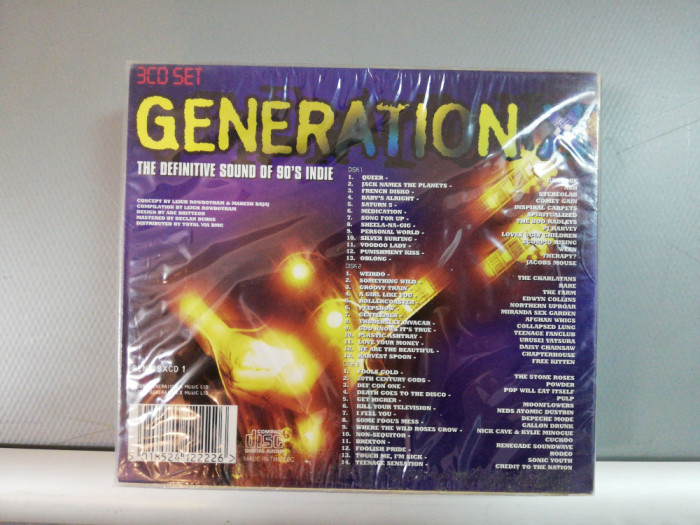 Definitive Sound of 90&#039;s Indie - Generation - 3CD BoxSet (2006/BMG) - CD/SIGILAT
