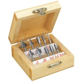 Proxxon 29020 - Set freze pentru profilat tija 3.2 mm MP400 10 bucati