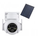 Resigilat : Camera supraveghere video PNI IP64 live PTZ 4MP, GSM 4G cu panou solar