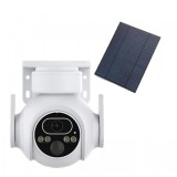 Resigilat : Camera supraveghere video PNI IP64 live PTZ 4MP, GSM 4G cu panou solar