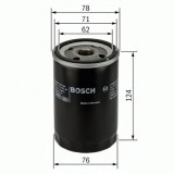 Filtru ulei MERCEDES E-CLASS (W124) (1993 - 1995) BOSCH 0 451 103 105