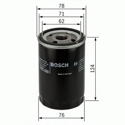 Filtru ulei ROVER 45 (RT) (2000 - 2005) BOSCH 0 451 103 340 foto