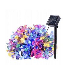 Set 2 x Instalatie Solara de Gradina Flori de Cires cu 50 LED-uri, multicolor, 5 metri